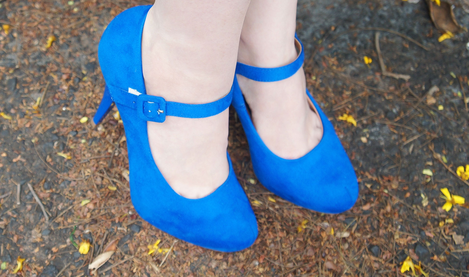 sapato azul da vizzano
