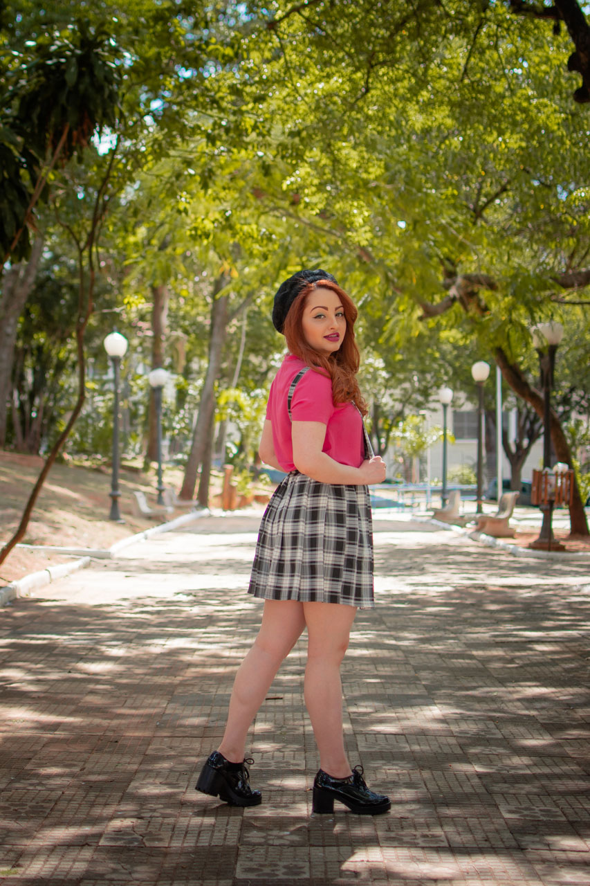 Look Preto, Branco e Pink