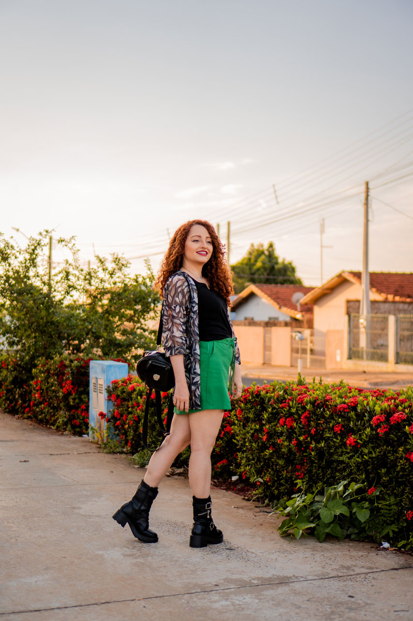 Look Rock Verde e Preto