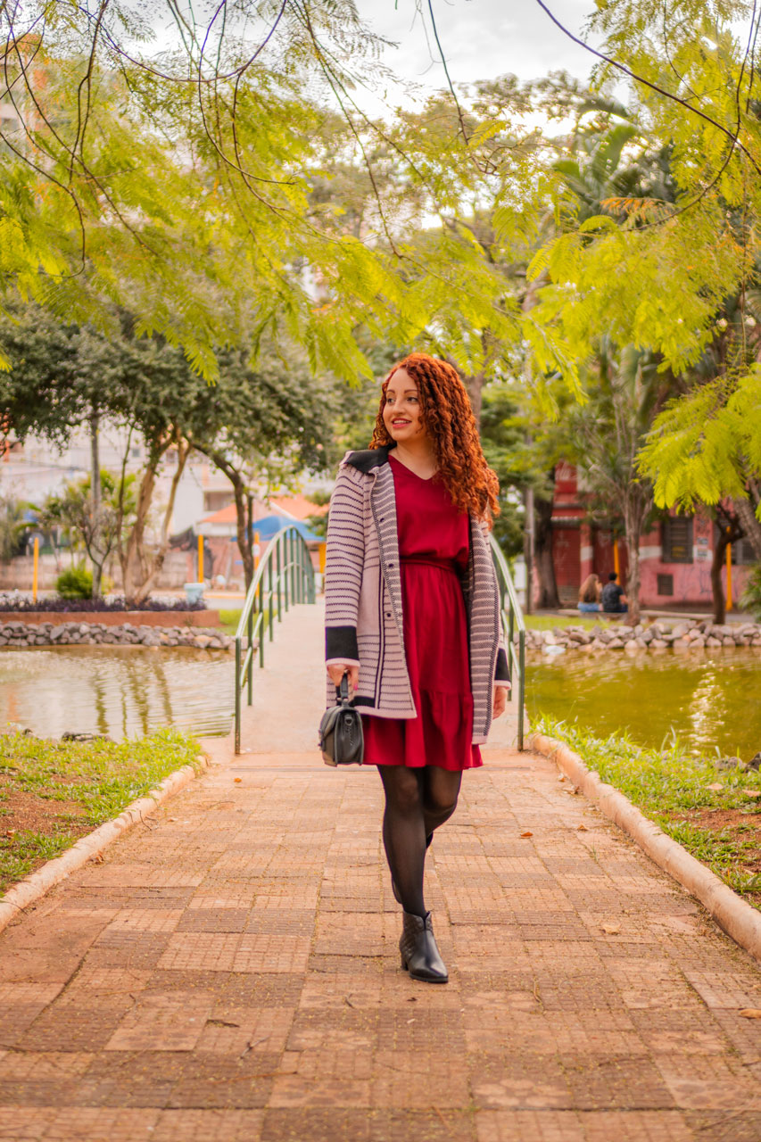 Look do Dia Vermelho e Rosa Inverno