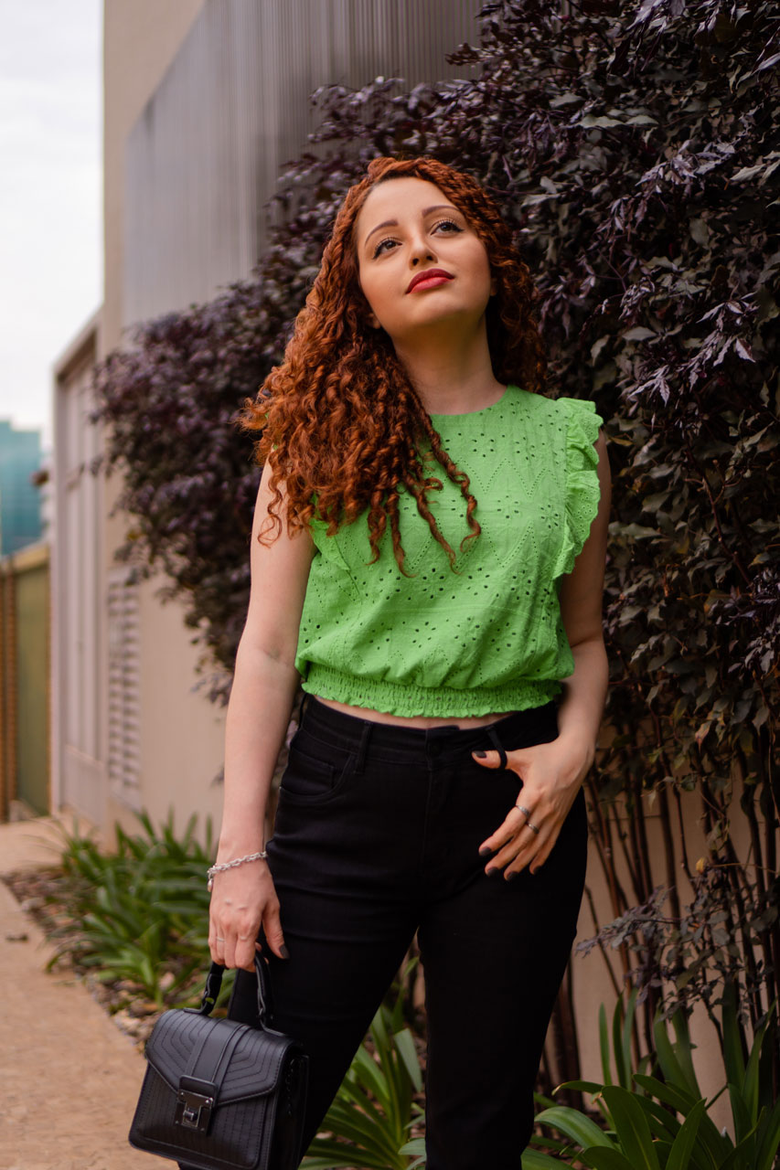 Blusa Texturizado Verde