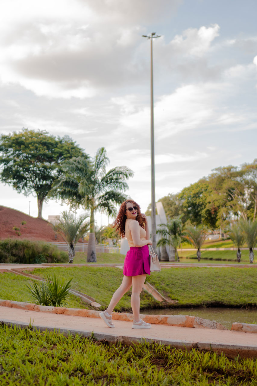 Look Confortável Verão com Pink