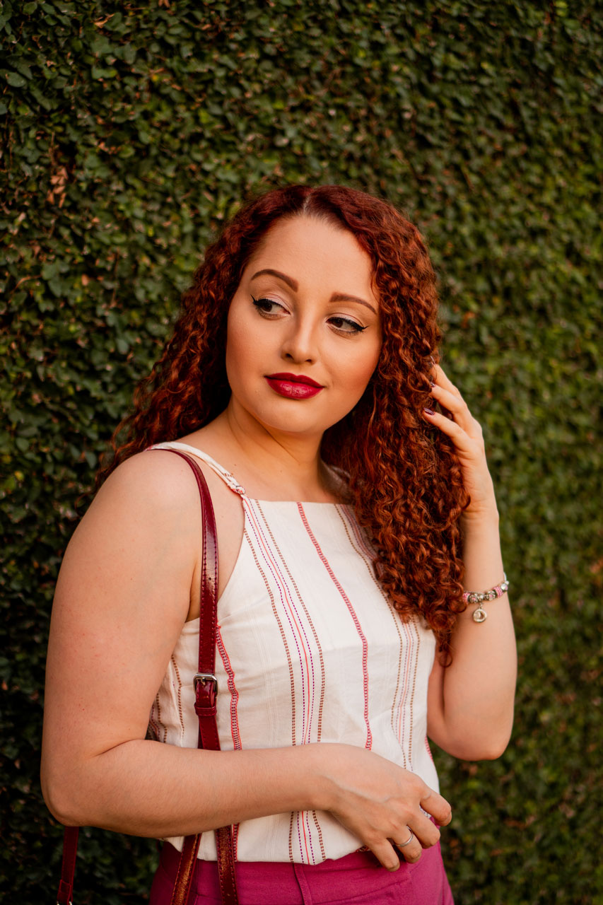 Blusa Branca Listrada