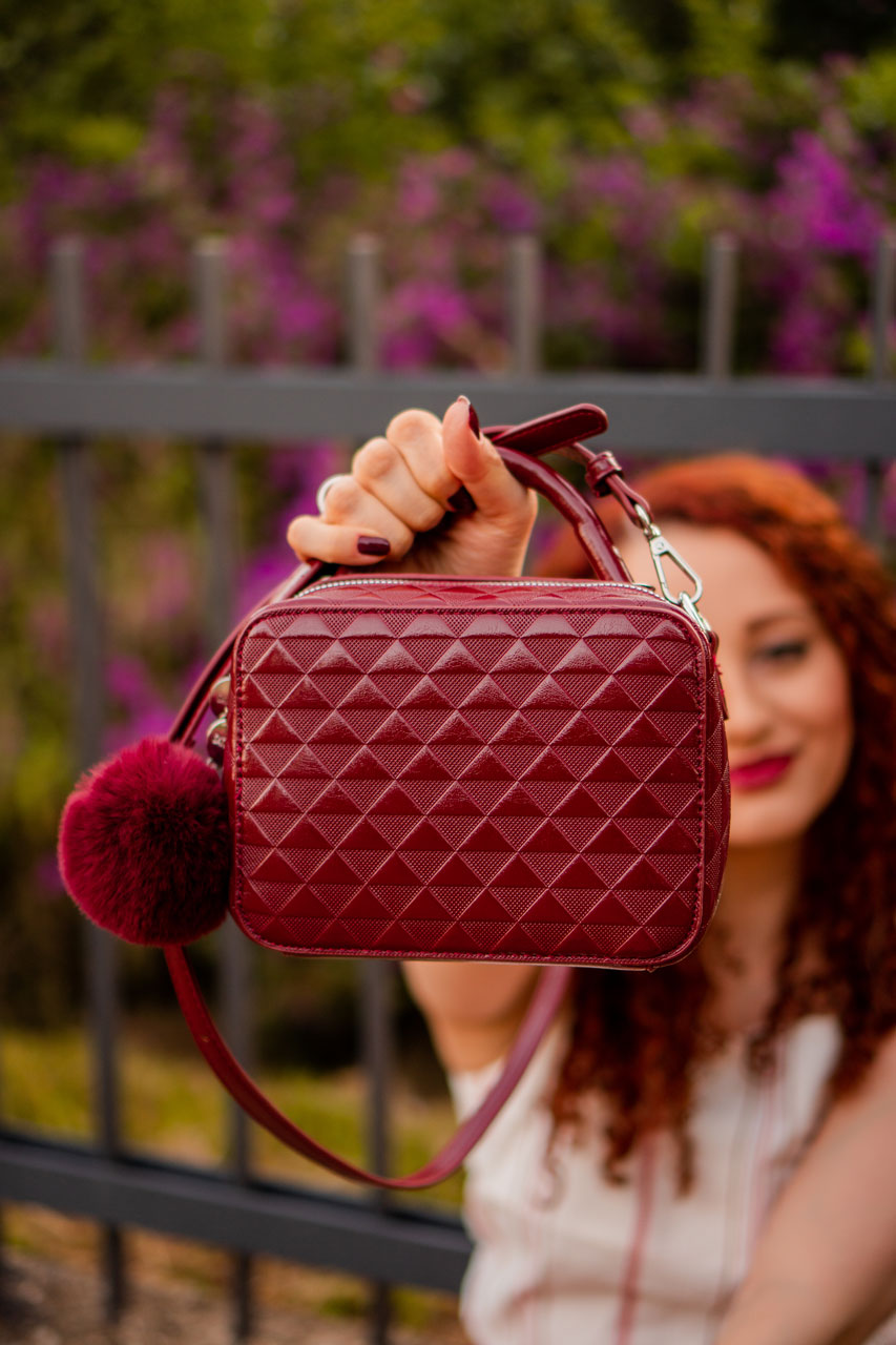 Bolsa Mini Bag Vinho