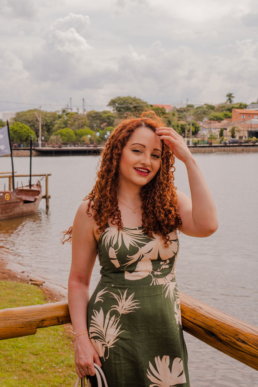Vestido Verde Confortável Viscose