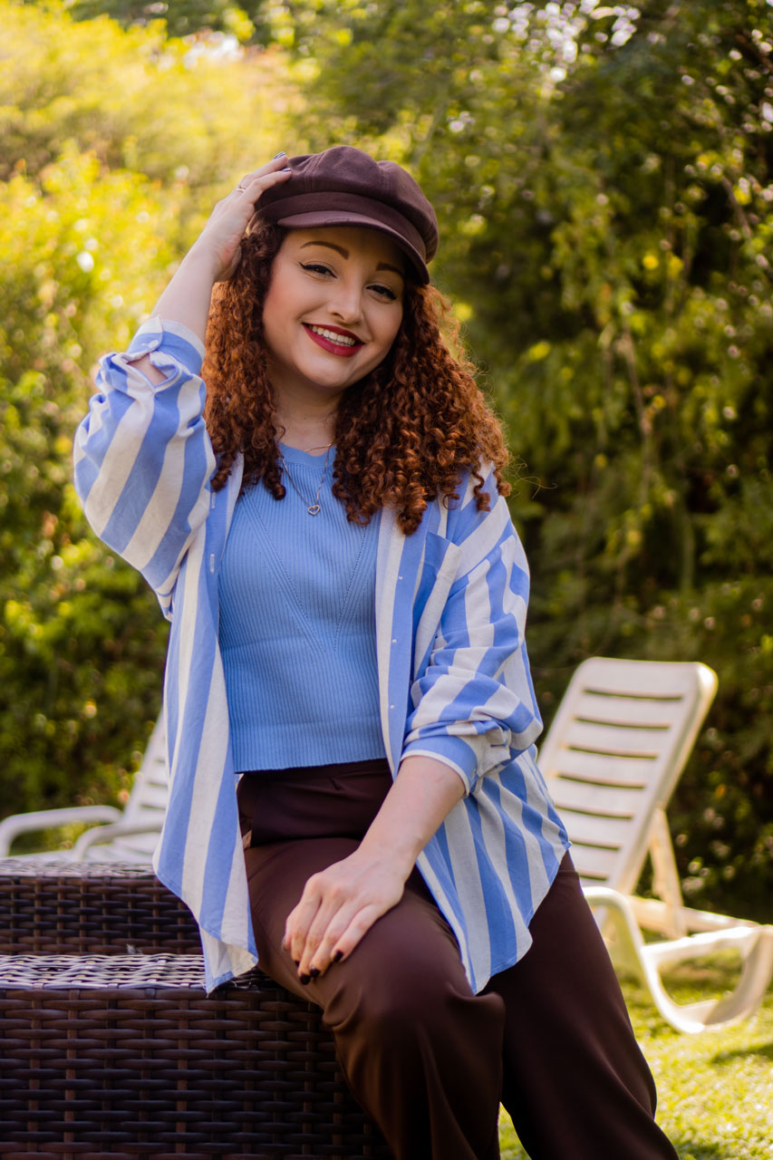 Camisa Feminina Azul